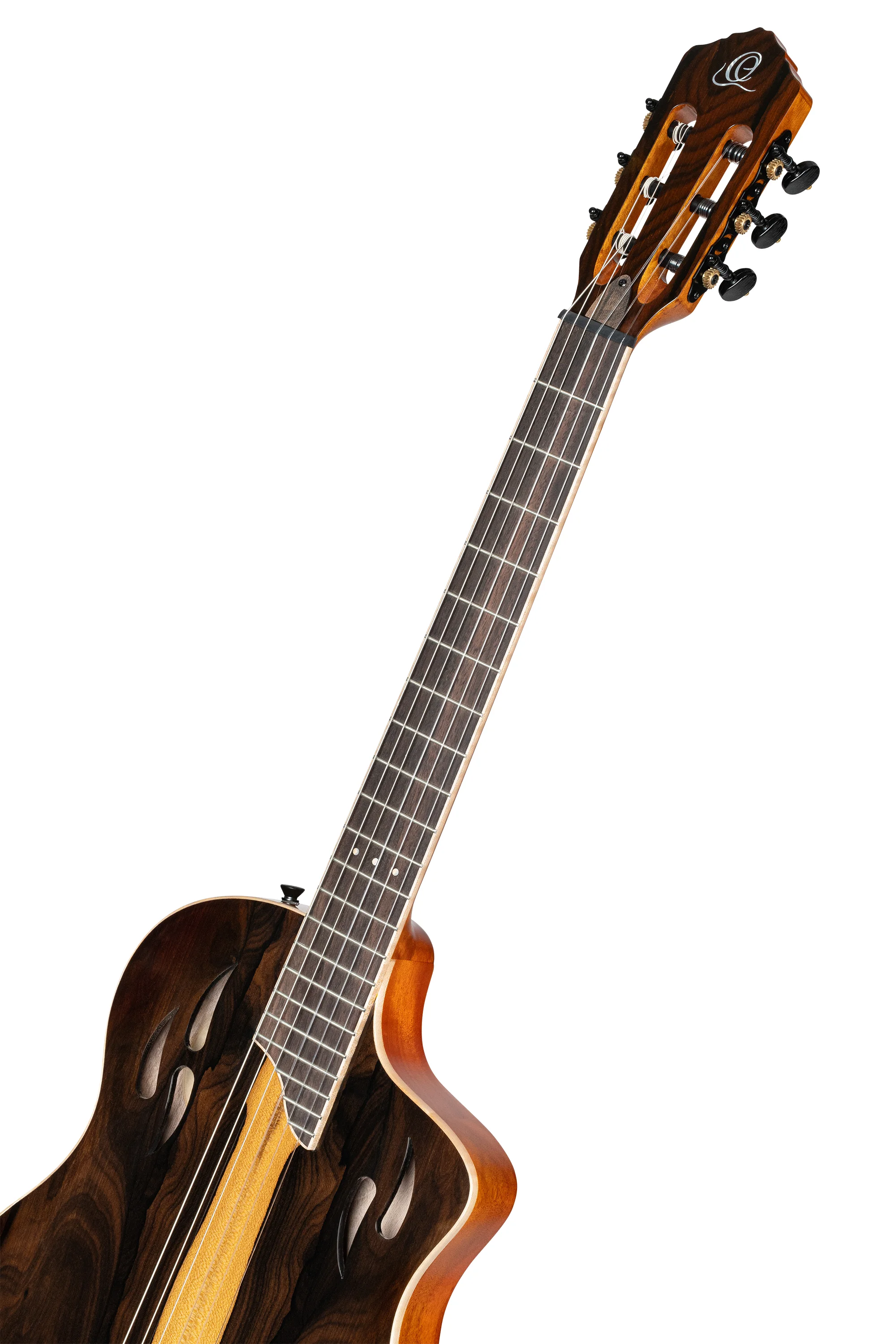 Ortega TourPlayer RTP-LTD Konzertgitarre - Kopfplatte in frontaler Ansicht